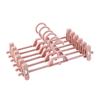 3/6Pcs Pants Skirts Non-slip Clips Hanger Wardrobe Attachable Clothes Organizer Household Space-saving Trousers Drying Racks