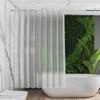 Waterproof Peva Shower Curtain Set With 12Hooks 71"X79" Plastic Shower Curtain For Bathroom Decor Washable Shower Curtain