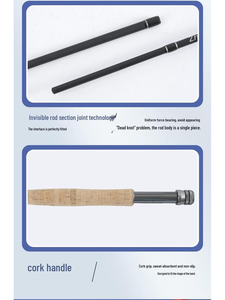 Portable Carbon Fly Fishing Rod 