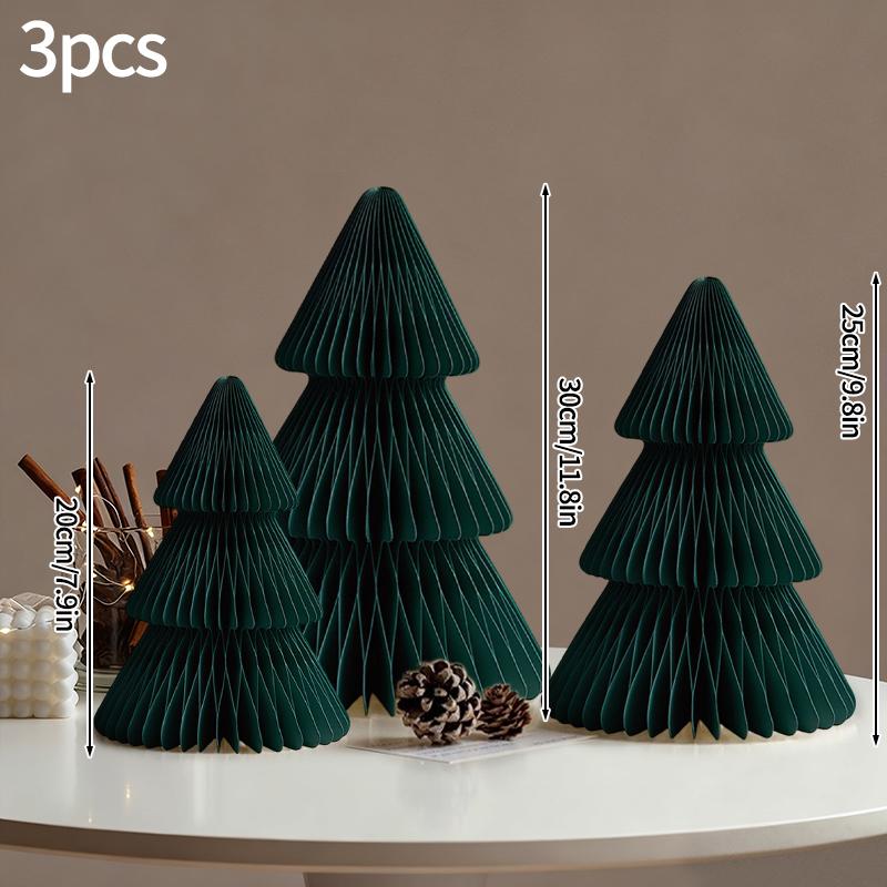 Christmas Decoration 3D Honeycomb Christmas Tree Ornament Home Decoration 2026 New Year Desk Decoration Christmas Supplies
