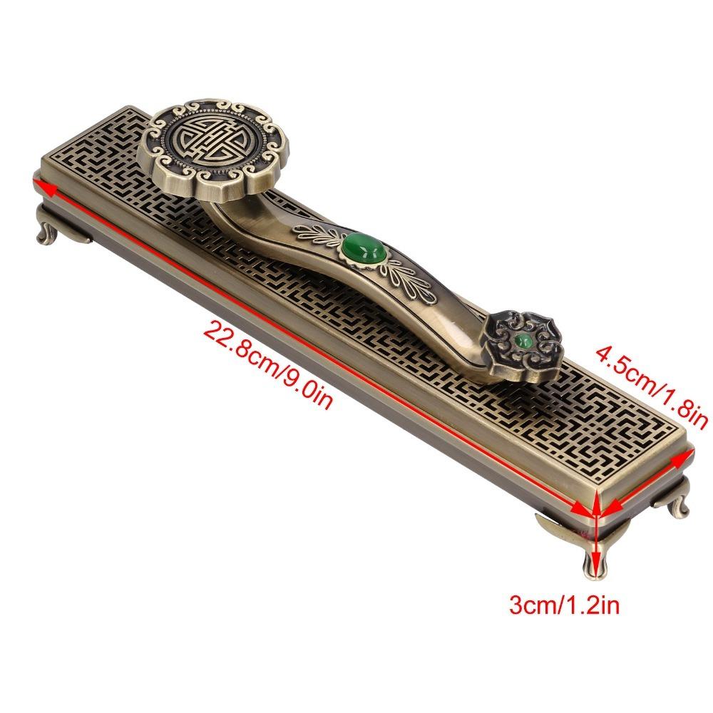 Ruyi appearance Incense Box Alloy material Stick Incense Holder Chinese decor display