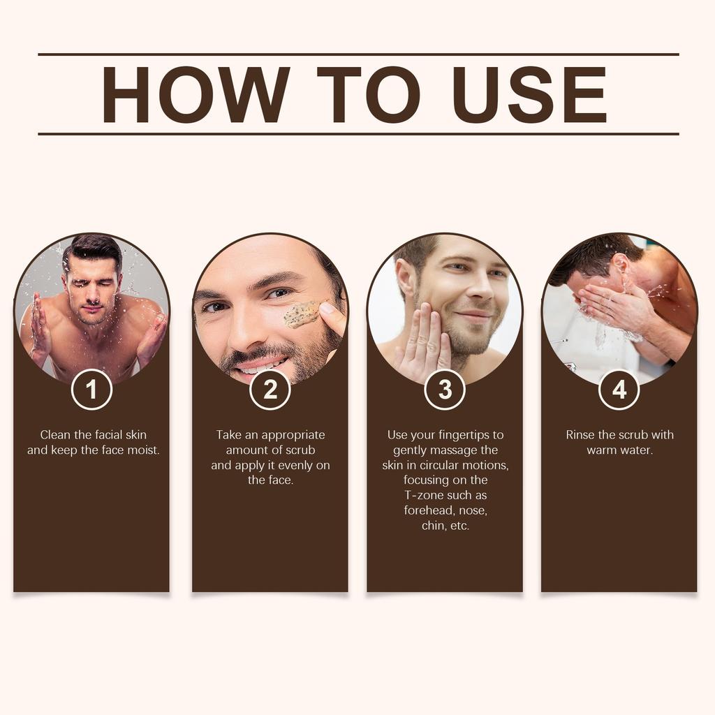 Charcoal Facial Scrub Gentle Exfoliation Comfortable Cleansing Face Moisturizing Moisturizing Scrub