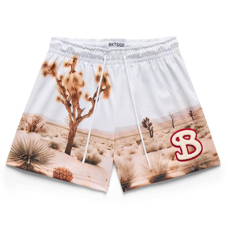 

Trendy Brand Men s Quick-Dry Mesh Shorts - American Summer Style for Outdoor Sports & Beach S