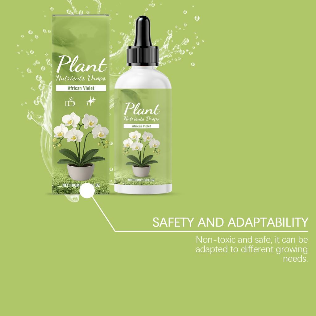 Plant Nutrient Drops, Fertilizer For Potted Plants, Daily Maintenance Solution For Plant Root, 100ml