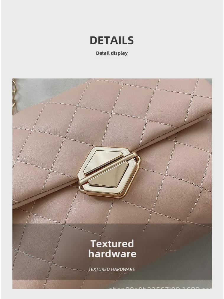 Women's Rhombus Chain Shoulder Bag - 2024 Japanese & Korean Style