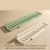 1pc Foldable Silicone Sink Splash Guard Drain Mat, Spill Proof Slope Water Diverter Pad,Ideal for Kitchen and Bathroom Sink Edge