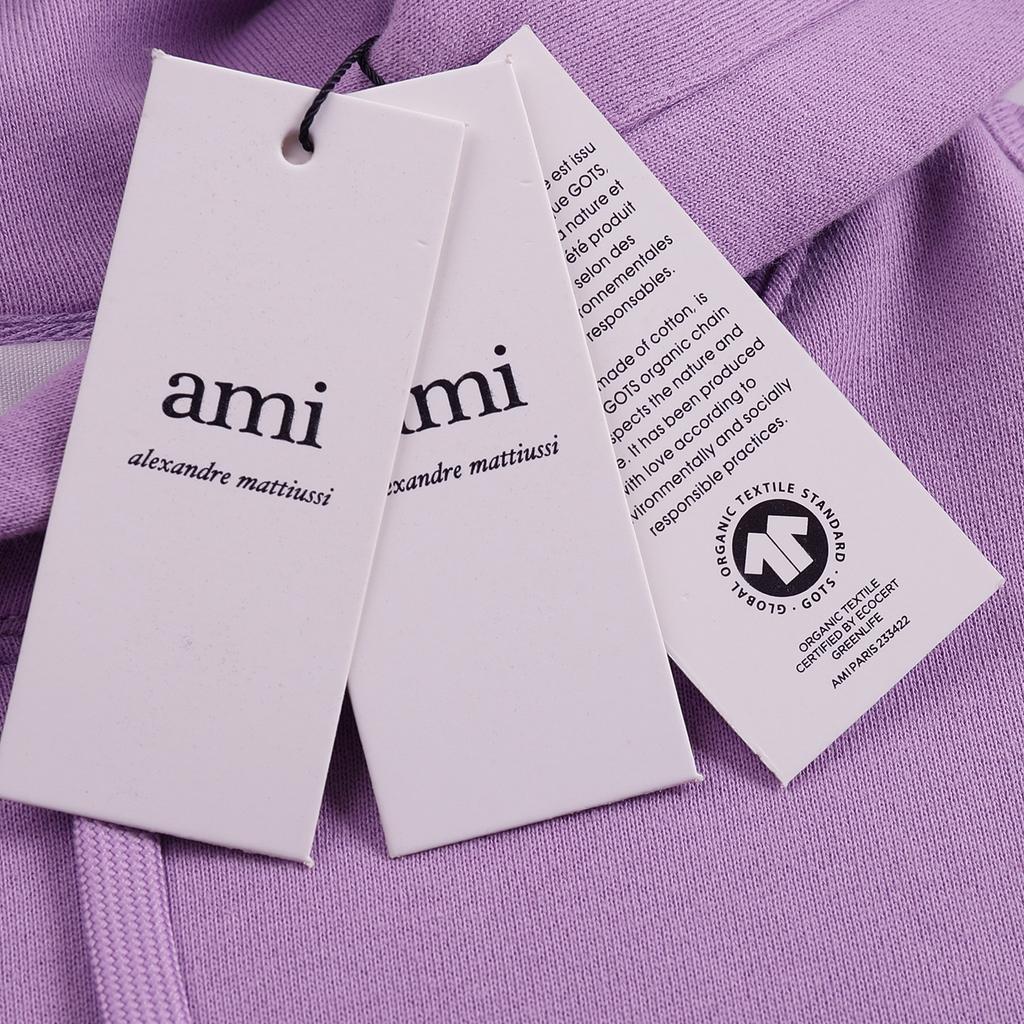 AMI 2025 Autunno e Inverno Nuova Felpa con Cappuccio Ricamata di Alta Qualità in Cotone, Felpa con Cappuccio, Maglione per Coppia