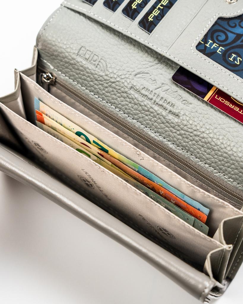 Women's wallet leather+PU PTN PX22-1-NPK-4542 White