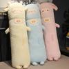 Soft Rabbit Cat Sheep Plush Toy Cartoon Stuffed Animal Long Pillow Cute Fluffy Bed Sofa Cushion for Kids Nursery Room Decor Gift