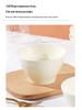 Set of 6 Cream-Colored 5-Inch Creative Rice and Soup Bowls - New Trendy Design