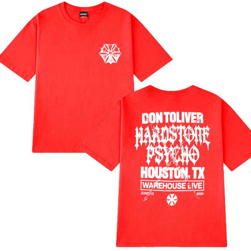 Don Toliver Hardstone Psycho 2025 New Album Graphic T Shirt Men Women Oversized Vintage Short Sleeve T-shirts Unisex Cotton Tops