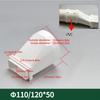 Flat Ducting Adaptors To Round Converter Dryer Vents Hose Adapters Rectangular To Round Straight Channel Connector