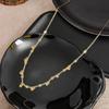 18k Temperament Luxury Tassel Necklace Luxurious and Noble Bean Necklaces Ins Cold Style Trendy Stainless Steel Jewelry