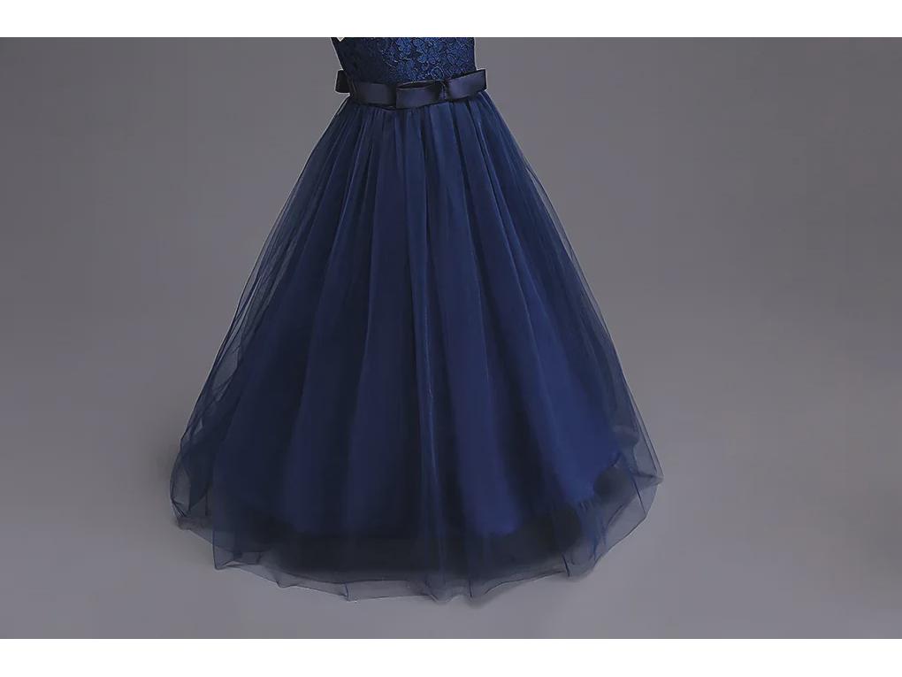 European and American Princess Lace Floor-Length Girl's Evening Dress