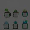 3D Luminous Switch Light Stickers Silicone Wall Sticker Cactus Plant Protective Cover for Night Switch Socket Home Decoration