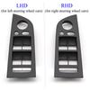 LHD RHD Auto Hauptfensterheberschalter Panel Innen Schwarz Armlehnenabdeckung Ersatz Für BMW 3er E90 E91 316 318 320 325