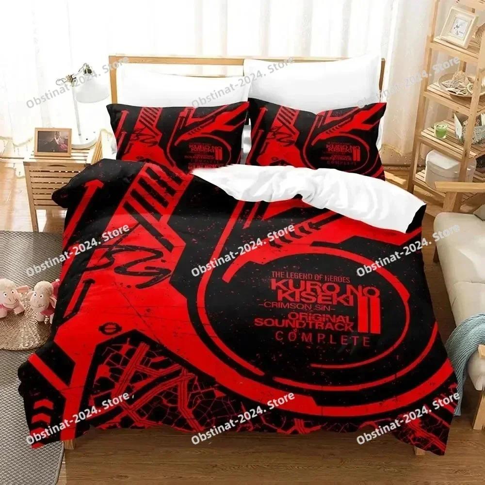 Anime The Legend Of Heroes Bedding Set Duvet Cover Bed Set Quilt Cover Pillowcase Comforter King Queen Size Boys Adult Bedding