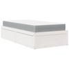 Cadre de lit avec matelas - Maison Exclusive - 90x190 cm - Bois massif de pin - Design intemporel