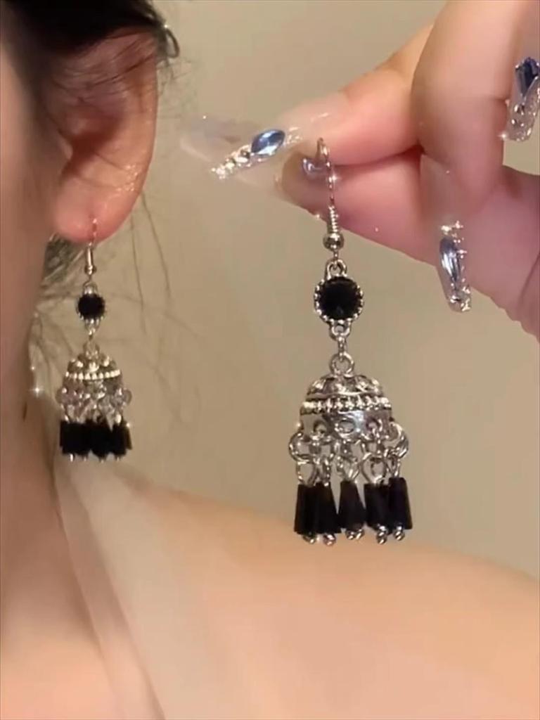 Super Glitzernde Zirkon Quastenohrringe - Vintage Koreanischer Influencer Stil 2025 Trend