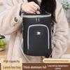 Round Insulated Oxford Cloth Lunch Bag - Aluminum Foil Lined Handbag for Students & Office Workers