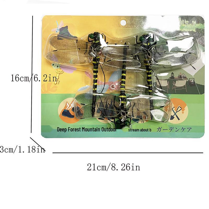 Large Dragonfly Mosquito Repellent Toy (12cm Wingspan) - Outdoor Simulation Model