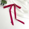 Luxury Skinny Narrow Short Woman's Silk Scarf Hairband Hair Strip Silk Ribbon Small Bag Handle Ribbon Scarves Kerchief Lady Tie