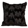 Halloween Plush Faux Fur Pillowcase Washable Ghost&Pumpkin Pillow Cover Throw Pillow Cover for Couch Sofa Bedroom Home Decor