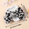 4PCS Elegant leopard print bow spring clip headband cross-border  ponytail clip fashionable hair accessory