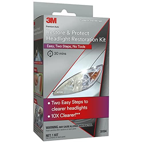 3M 39194 Headlight, Clear , Restore Kit, Japanese Instruction Manual Included, Genuine Japanese Product, Yellowing, , Abrasive