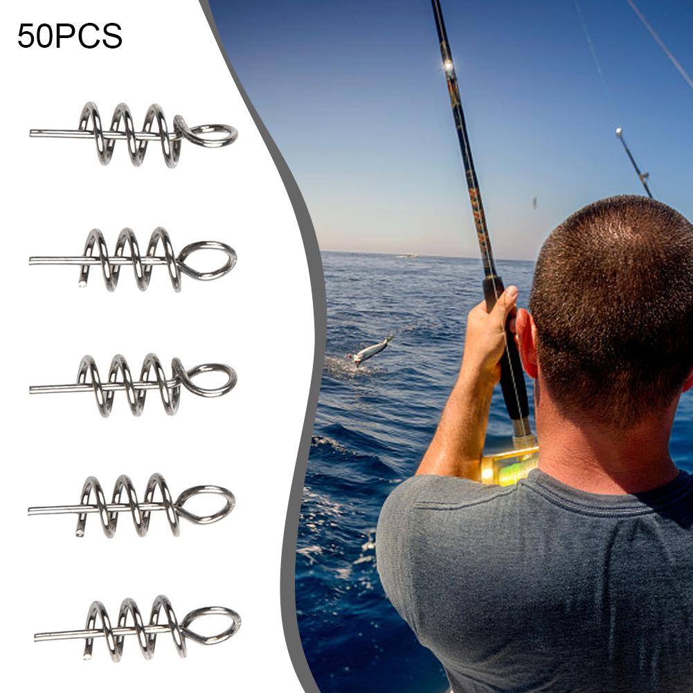 Spring Lock Pin Lure Pogo Pins Stainless Steel Crank Hook