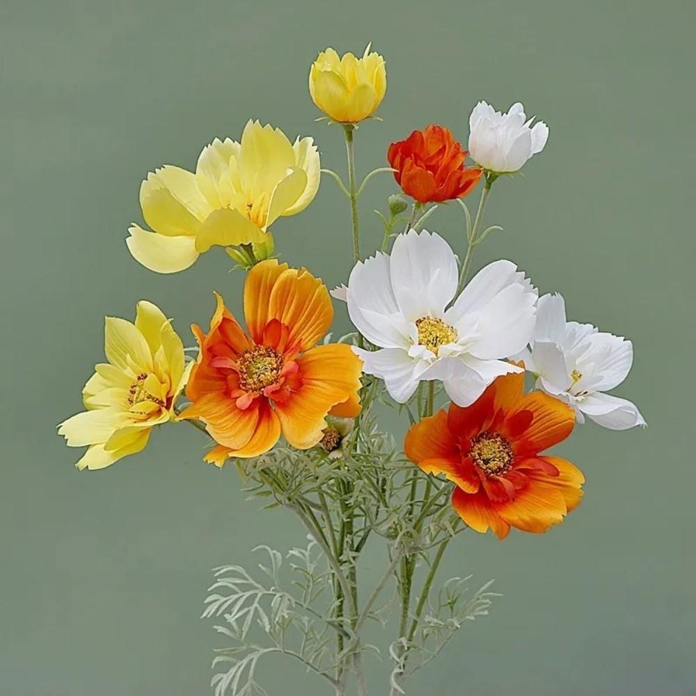 Elegant Design Artificial Cosmos Flower Branch 77CM Length Fake Flowers  Wedding Decor