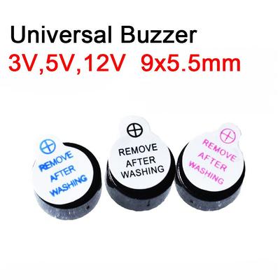 10PCS Campainha Universal 3V 6V 12V 9mm * 5.5mm 9055 Campainha de Alarme Ativo 85dB TMB09A03 TMB09A05 TMB09A12 Campainha Eletrônica Ativa Magnética Integrada