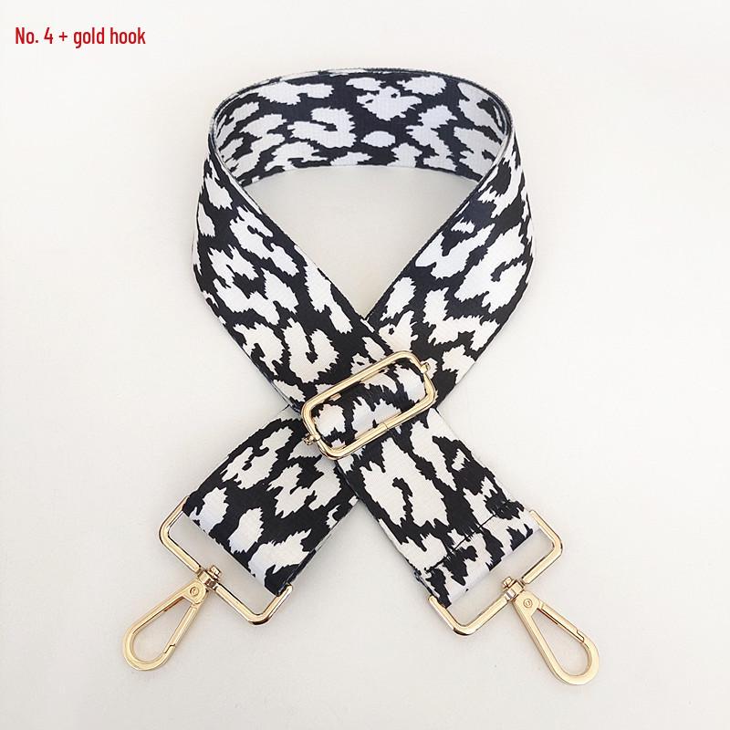 Colorful Leopard Print Adjustable Shoulder Strap - 5CM Wide, Single Shoulder, Crossbody.