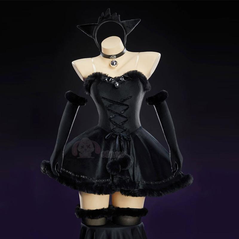 Anime multfilmas Gengar Cosplay kostīms sievietēm