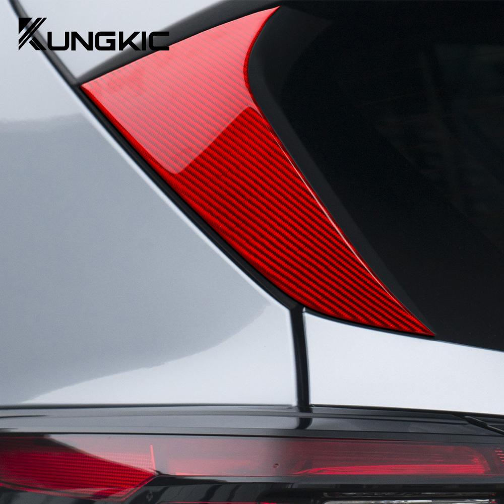 Real Soft Carbon Fiber Sticker For Subaru Crosstrek 2025 Impreza 2025 Car Rear Wing Strip Trim RHD LHD Accessories