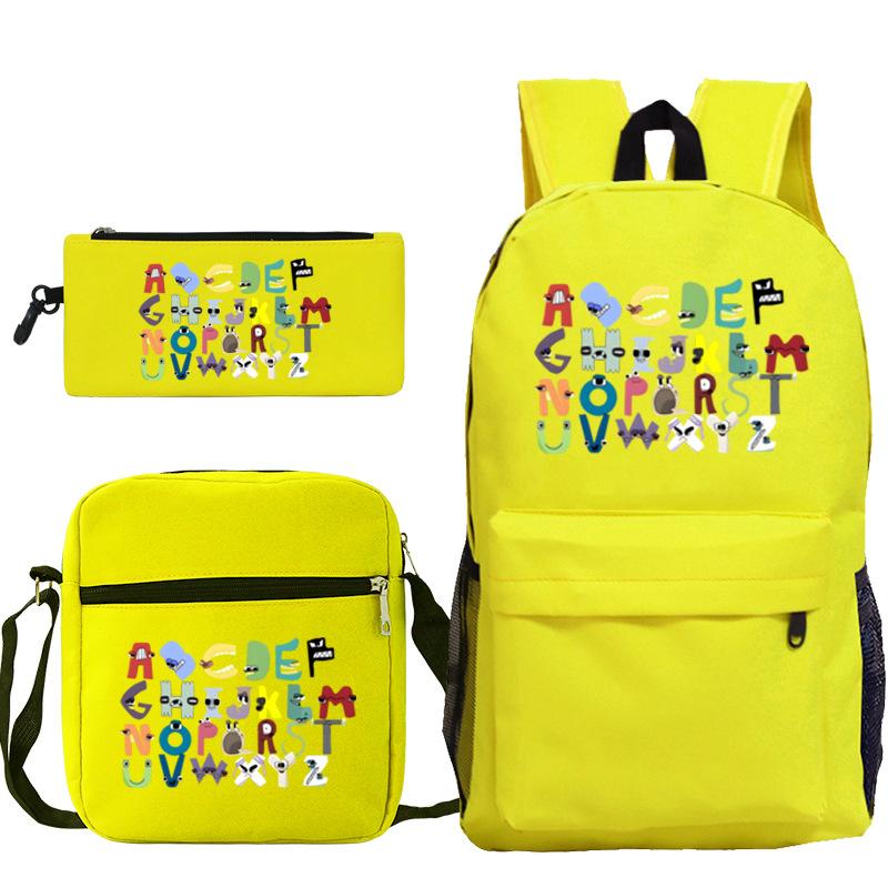 Game Alphabet Lore Alphabet Legend School Bag Backpack Shoulder Bag Pencil Case