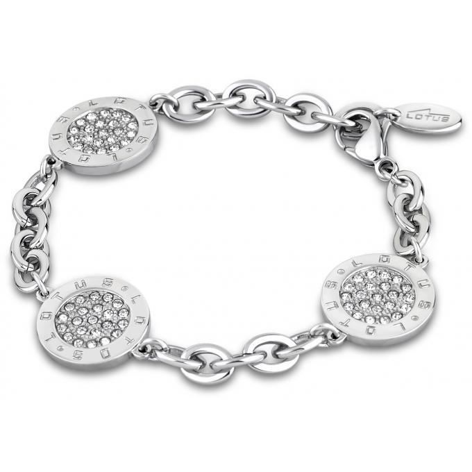 Bracelet - Lotus Style - LS1751-2-1 - Plaque Cristaux - Chic - Femme