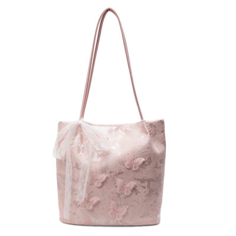 New Fashion Portable Armpit Bag Women's Butterfly Commuter Versatile Shoulder Bucket Bag