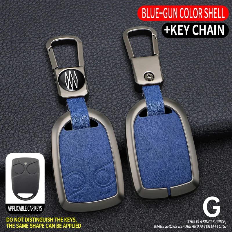 

Zinc Alloy Leather Car Remote Key Case Cover Holder Shell For DAF XF 105 106 CF euro XG IF Truck Keyless Keychain Accessories