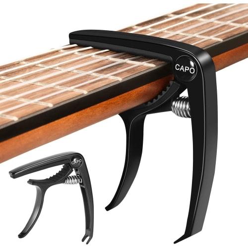 Zinc Alloy Guitar Capo, 1 Piece, Guitar Capo, Tone Correction Clip, Lightweight and Durable, Available In Various Colors (Black)