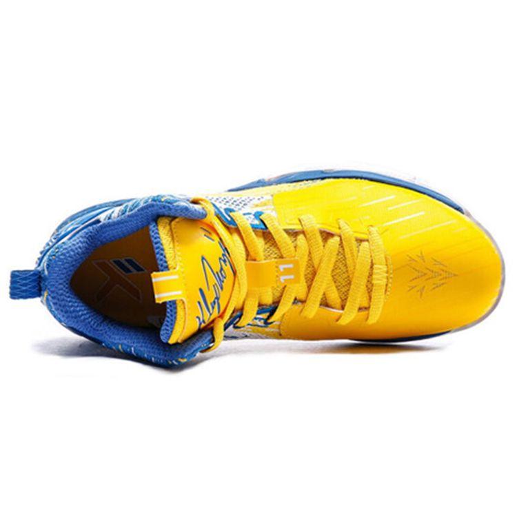 Anta KT2 Thompson Retro Mid-Top Basketball Shoes Men Basketball Shoes Yellow Blue 11721101-2
