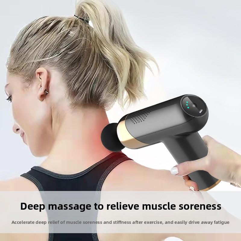 New Mini Fascia Gun Household Portable Relaxation Muscle Massager Fitness Massage Equipment Fascia Gun