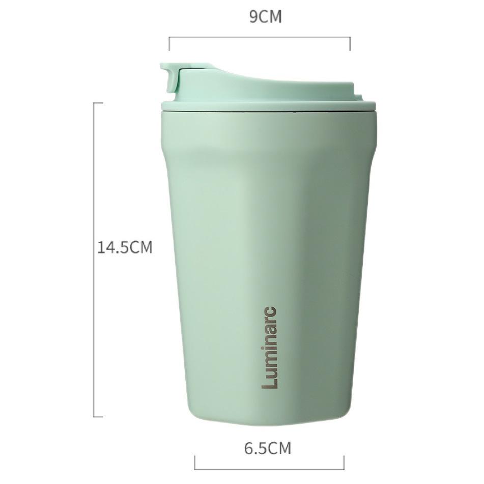 Luminarc Stainless Steel Thermal Travel Mug for Students, Home, Office - Unisex Portable Coffee Cup