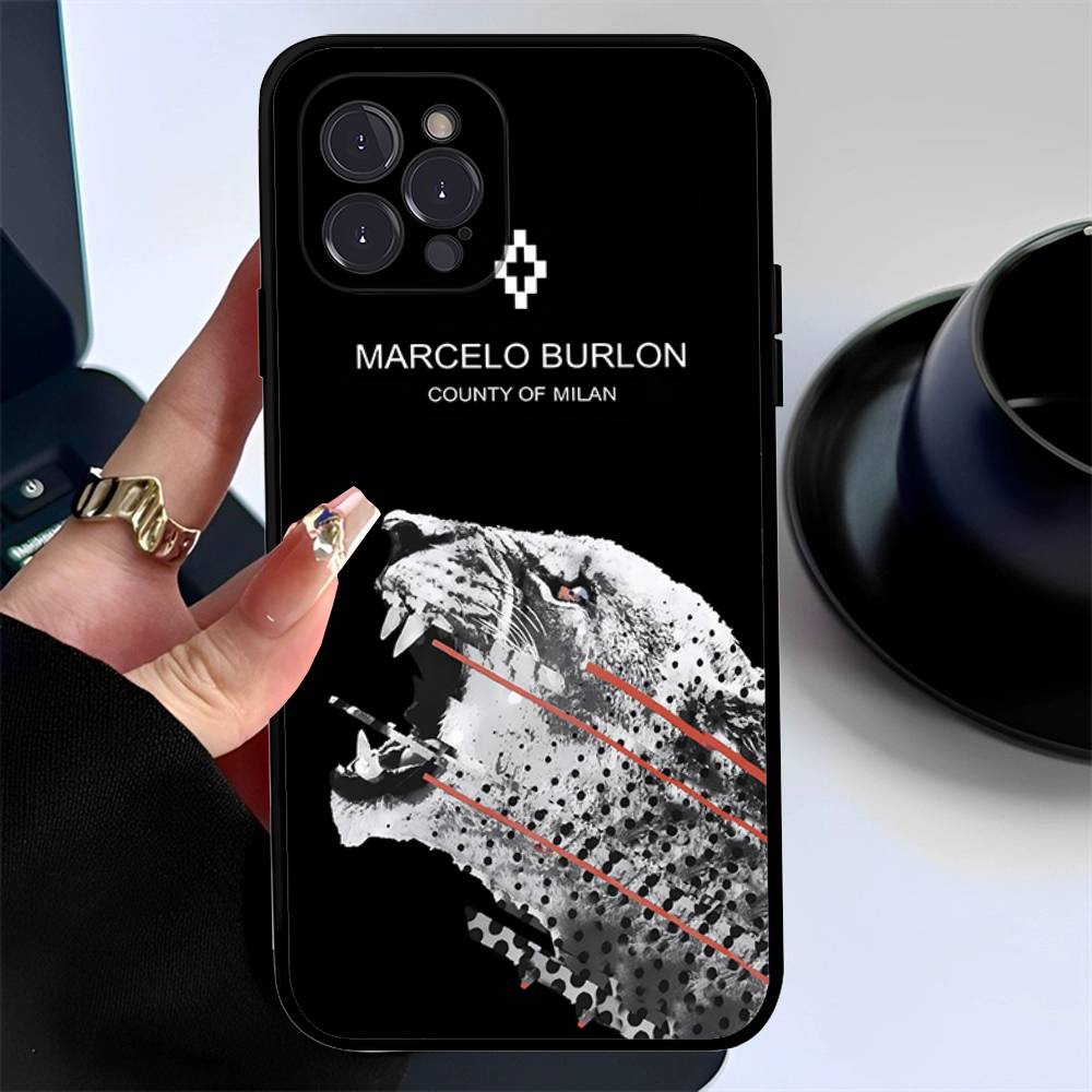 Fashion Burlons Design-Marceloes Phone Case For IPhone 14 Plus 13 Mini 11 16 15 17 Pro Max Protection Shockproof