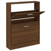 VidaXL Armoire à chaussures Chêne marron 59x17x81 cm Bois d'ingénierie 342541