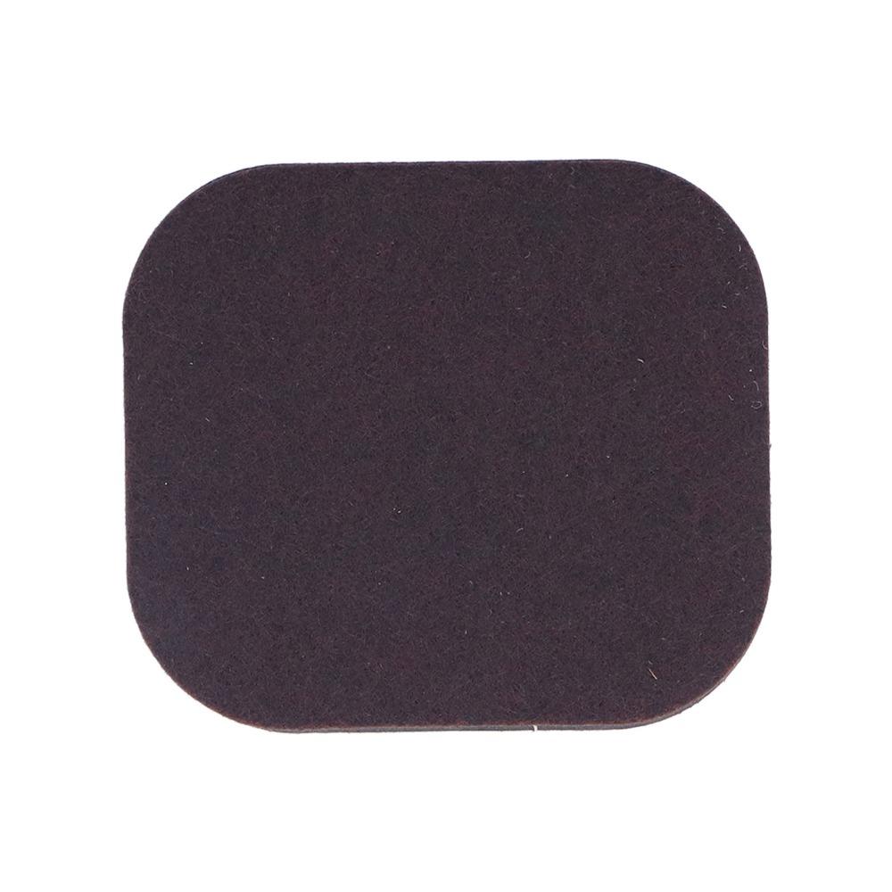 12PCS Felt Felt Caster Cups Beige/Brown 3.15" x 2.76" Hardwood Floor Protectors Non-Slip Mat Furniture Floor Protectors