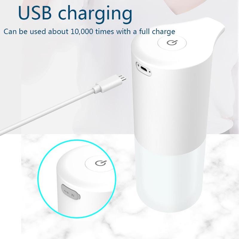 350ml Automatic Intelligent Infrared Soap Dispenser USB Soap USB Charging Touchless Bathroom Soap Dispenser Machine Kitchen | Liquid Soap Dispensers
