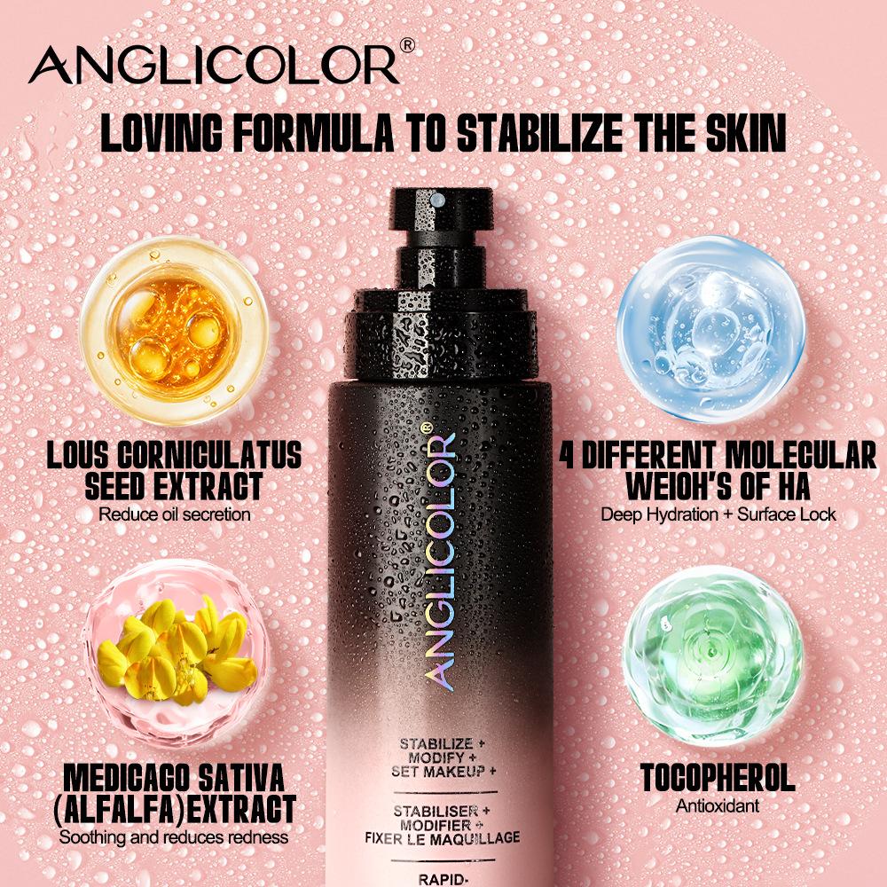 Sprej pro fixaci make-upu, Kontrola mastnoty, Vodotěsný a odolný proti potu Mikronový sprej, Rychle vytváří film bez odstraňování make-upu a rychle fixuje make-up