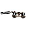 Antique Brass Opera Glasses with Leather Case - Victorian Style