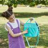 Children Cute Pink Heart Laser Lunch Bag Large Capacity Insulated Student School Office Bento Bag Portable Picnic Food Backpack